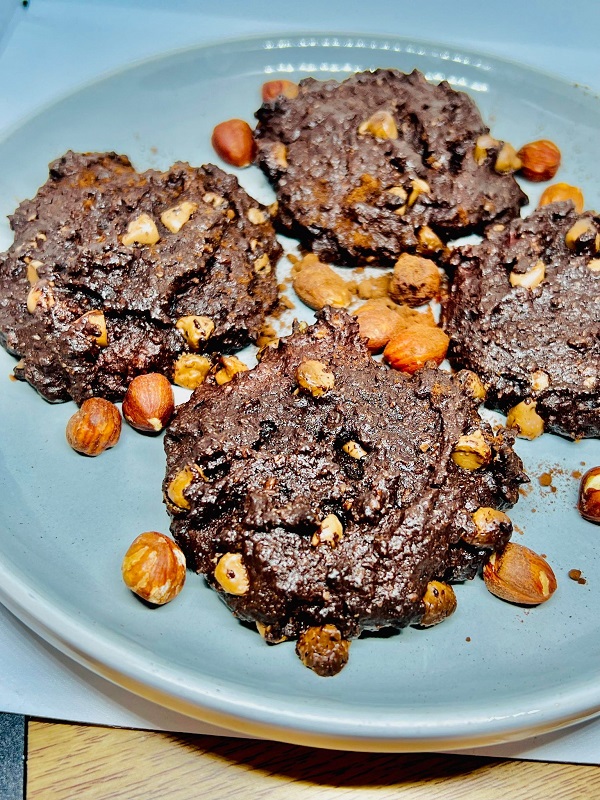 Double Chocolate Hazelnut Cookies