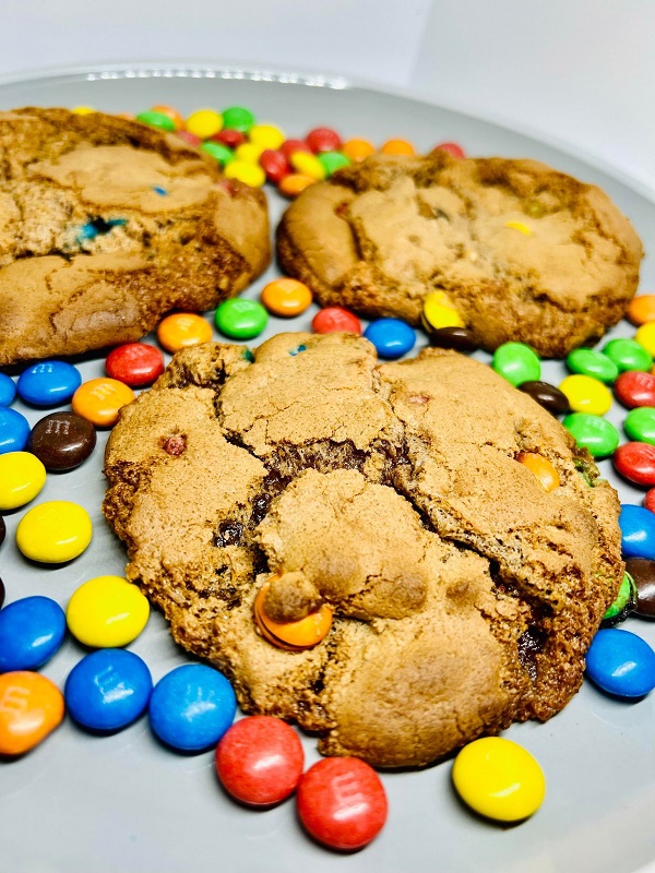 Gooey Double M&M Cookies