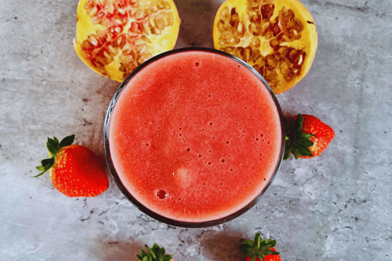 Pomegranate Plunge Tropical Smoothie