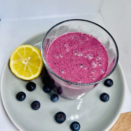 Healthy Blueberry Tahini Smoothie
