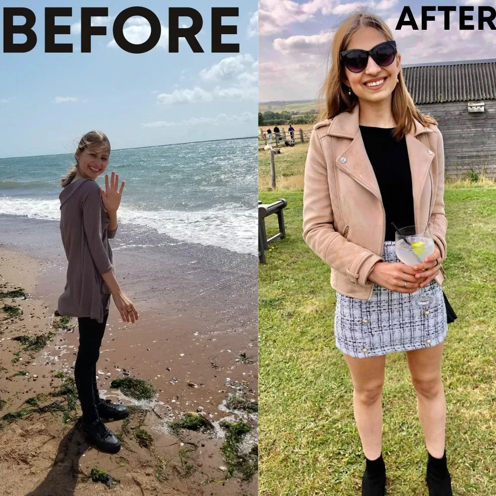images of before and after gaining weight