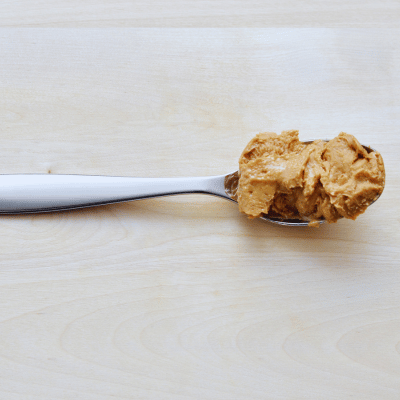 teaspoon of peanut butter