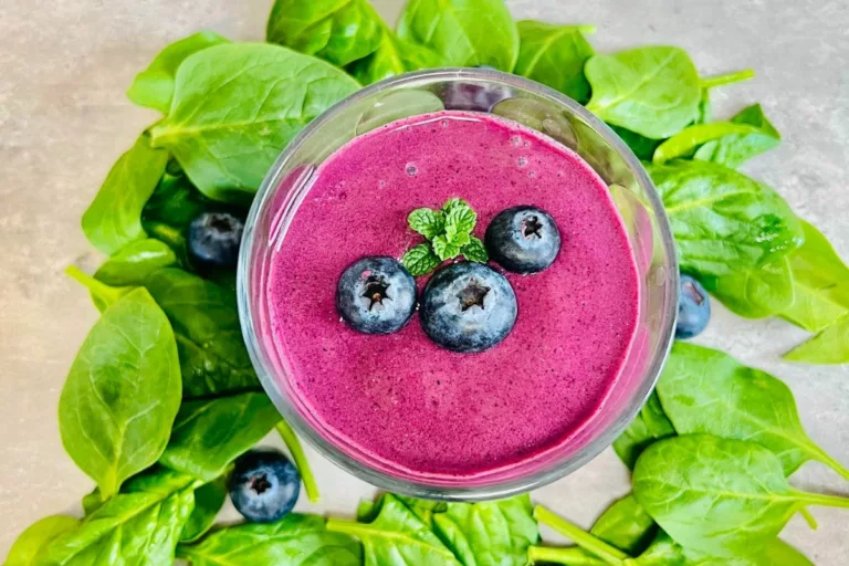 Blueberry Cottage Cheese Smoothie