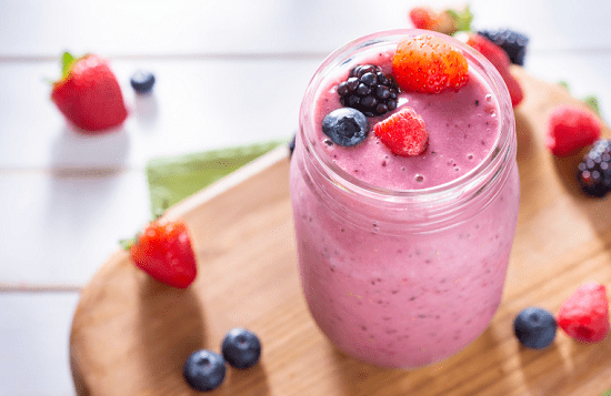 smoothie with water