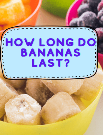 How Long Do Frozen Bananas Last