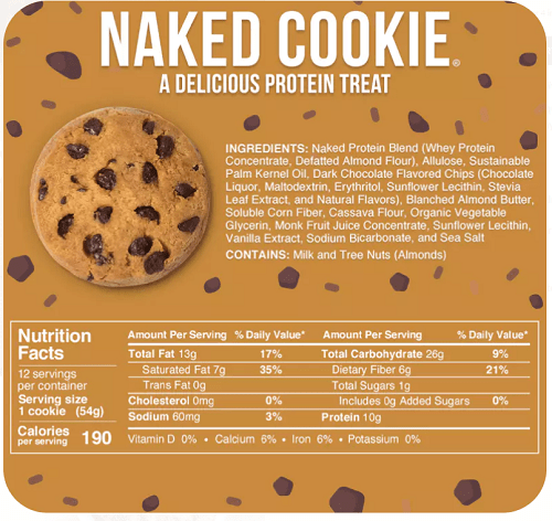 Naked brand protein cookies
