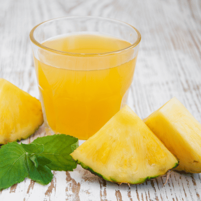 Pineapple Chunks And Pineapple Juice