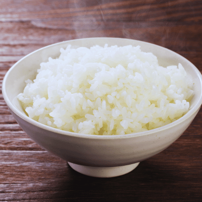 COOKED RICE IN A BOWL