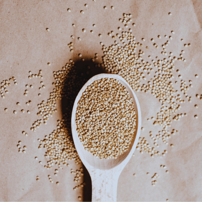 spoonful of quinoa