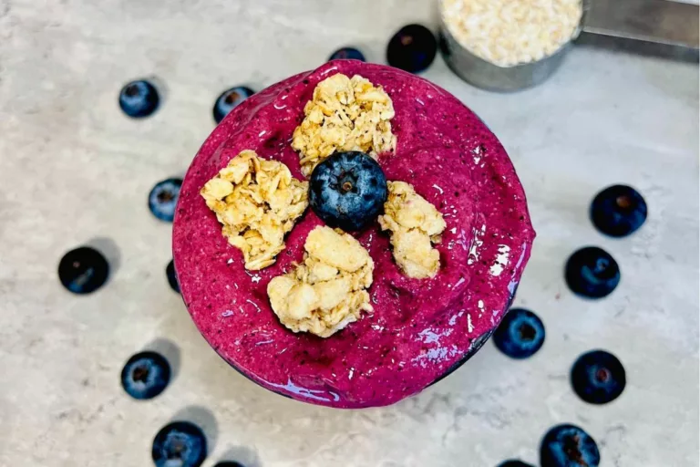 Blueberry Oatmeal Smoothie For Weight Loss