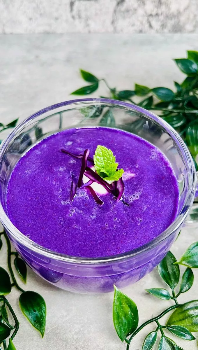 Raw Red Cabbage Smoothie