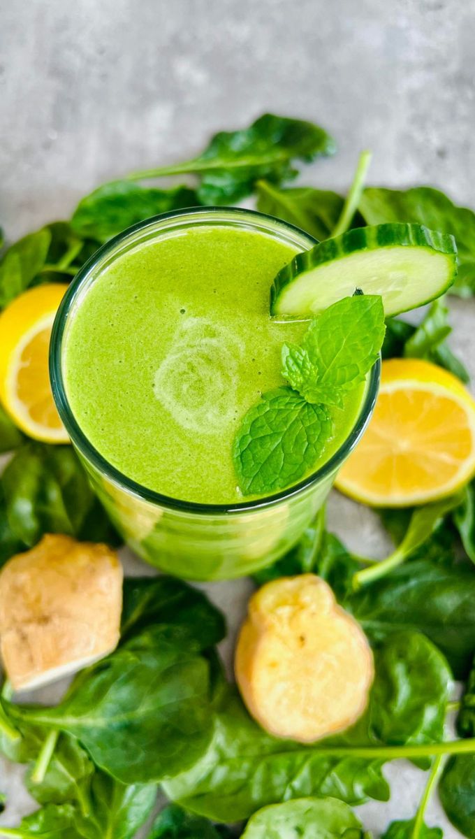 Mint Ginger Cucumber Smoothie